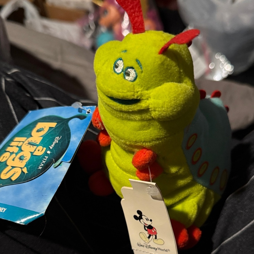 Disney Pixar a bugs life Heimlich 9” Mini Bean Bag (NWT)